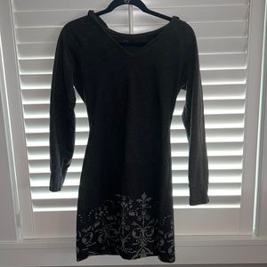 Prana grey hoodie dress size small